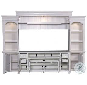 Welty Vintage White 3 Piece Large Entertainment Wall