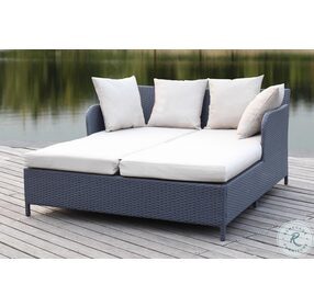 August Titanium and Sand Outdoor Daybed