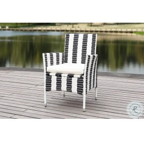 Kendrick Black And White Outdoor Chair Set Of 2