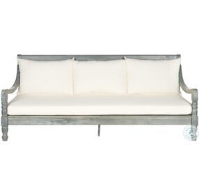 Pasadena Ash Gray and Beige Outdoor Daybed