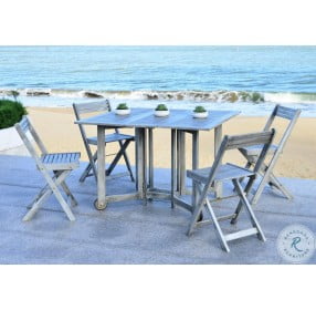 Arvin Gray Wash 5 Piece Outdoor Dining Set