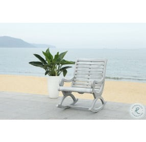 Sonora Ash Gray Outdoor Rocking Chair