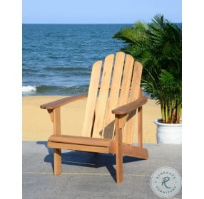 Topher Natural Outdoor Adirondack Chair