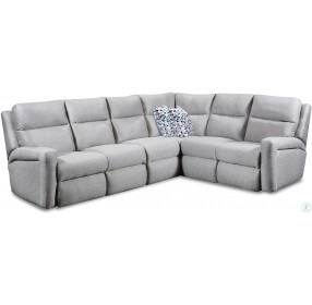 Metro Taupe Power Reclining RAF Sectional