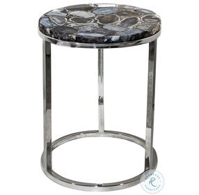 Shimmer Silver Accent Table