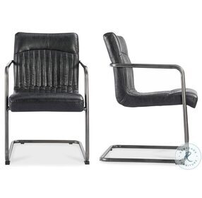 Ansel Black Arm Chair Set Of 2
