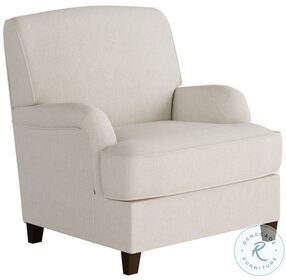 Truth or Dare Salt Off White Track Arm Accent Chair