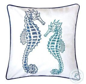 Lorrie White And Blue Pillow Set Of 2
