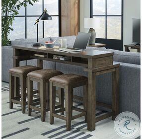 Denman Rich Brown Backless Counter Height Stool