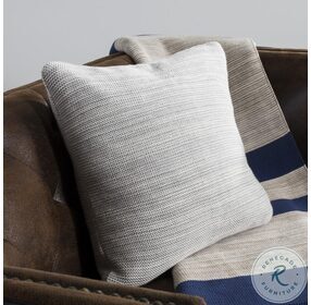 Loveable Knit Light Grey and Natural Pillow