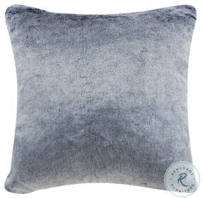 Skyler Plush Blue and White Pillow