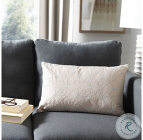 Nisha Champagne and Silver Small Pillow