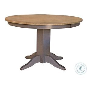 Port Townsend Grey And Seaside Pine 48" Round Dining Room Set
