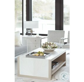 Axiom Linear Grey And White Cocktail Table