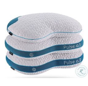 Pulse White And Blue Personal Performance Firm Pillow
