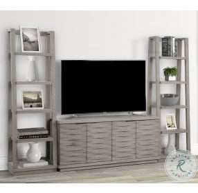 Pure Modern Soft Moonstone Angled Door 63" TV Console
