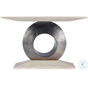 Modern Mood Light Brown And Pewter Accent Console