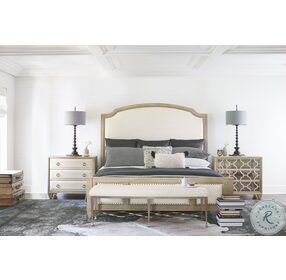 Santa Barbara Sandstone King Upholstered Sleigh Bed