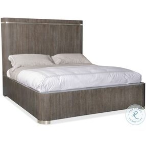 Modern Mood Dark Brown And Beige Upholstered Panel Bedroom Set