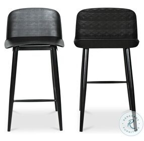 Looey Black Counter Height Stool Set Of 2