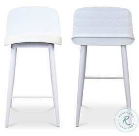 Looey White Counter Height Stool Set Of 2