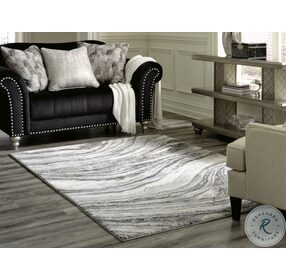 Wysdale Cream and Gray Large Rug