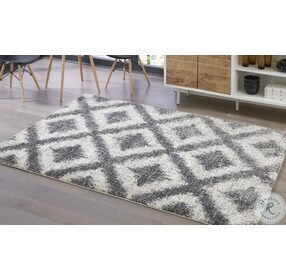 Junette Cream And Gray Large Rug
