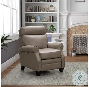 Remi Paris Gray Power Recliner with Power Heads Up And Forward Headrest