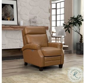 Remi Apollo Honey Power Recliner with Power Heads Up And Forward Headrest