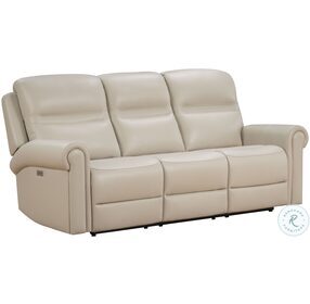 Remington Shoreline Cream Power Reclining Living Room Set with Power Headrests And Drop Down Table