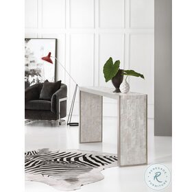 Emma Selenite Top And Silver Leaf Console Table