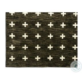 Acanthus Espresso and Gray Small Area Rug