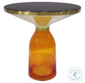 Ritz Black And Orange End Table