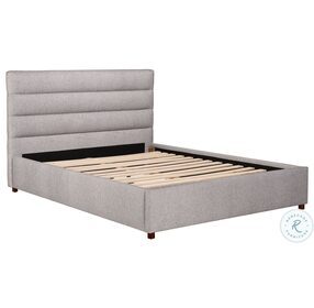 Takio Gray King Upholstered Platform Bed