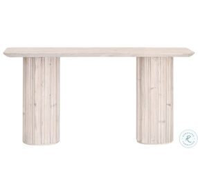 Roma White Wash Pine Console Table