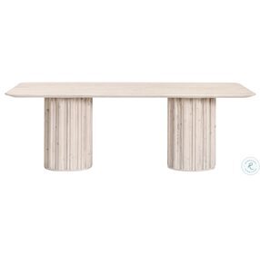 Roma White Wash Pine Dining Table