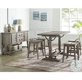 Ryan Smoky Oak Counter Height Dining Table