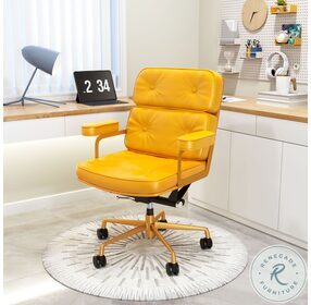 Smiths Yellow Swivel Office Chair