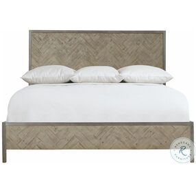Highland Park Morel And Glazed Silver Milo King Panel Bed