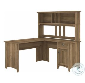Salinas Reclaimed Pine 60" L Shaped Home Office Set with Hutch