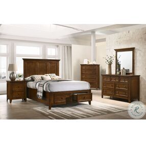 San Mateo Youth Tuscan Full Footboard Storage Bed with Deck