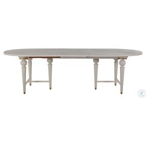 Rosemary Cerused White Dining Table