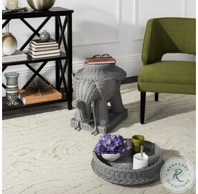 Balford Gray Storage Accent Table