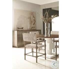 Palma Light And Rustic Grey Arm Chair