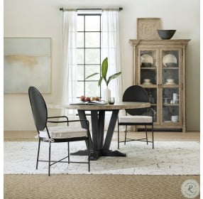 Ciao Bella Black 60" Round Dining Table