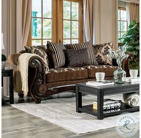 Tilde Brown And Dark Walnut Living Room Set