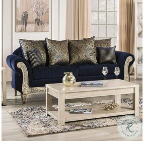 Marinella Royal Blue Living Room Set