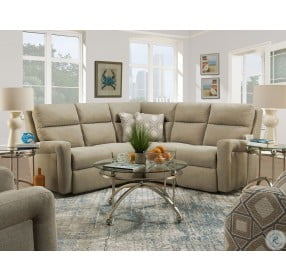 Metro Wicker Power Reclining Sectional with Power Headrest