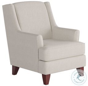 Truth or Dare Off White Salt Wing Back Accent Chair