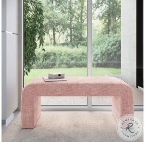 Sophia Pink Small Upholstered Bench